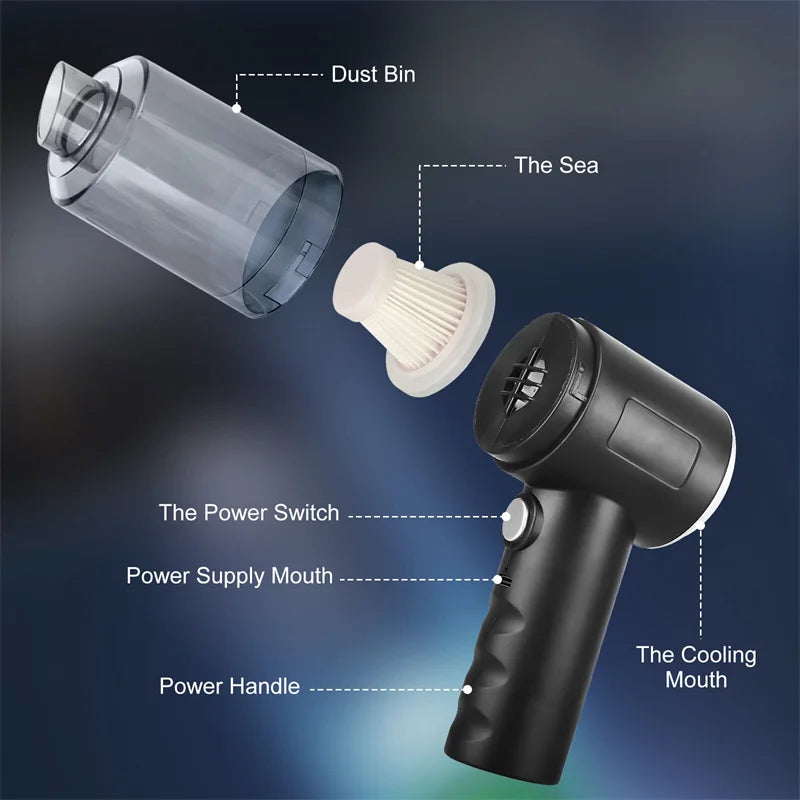 DriveFresh™ Portable Car Vacuum – Rechargeable & Powerful